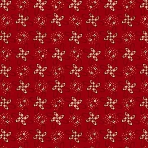 Garnets & Gingham - Whirlygig Garnet 1341-88