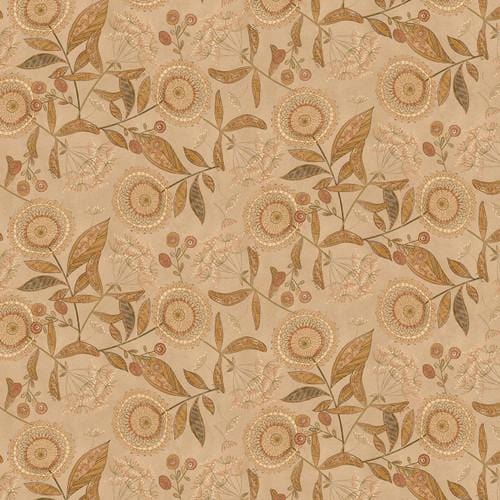 Oak and Maple - Tan Large Floral 3285-33TAN