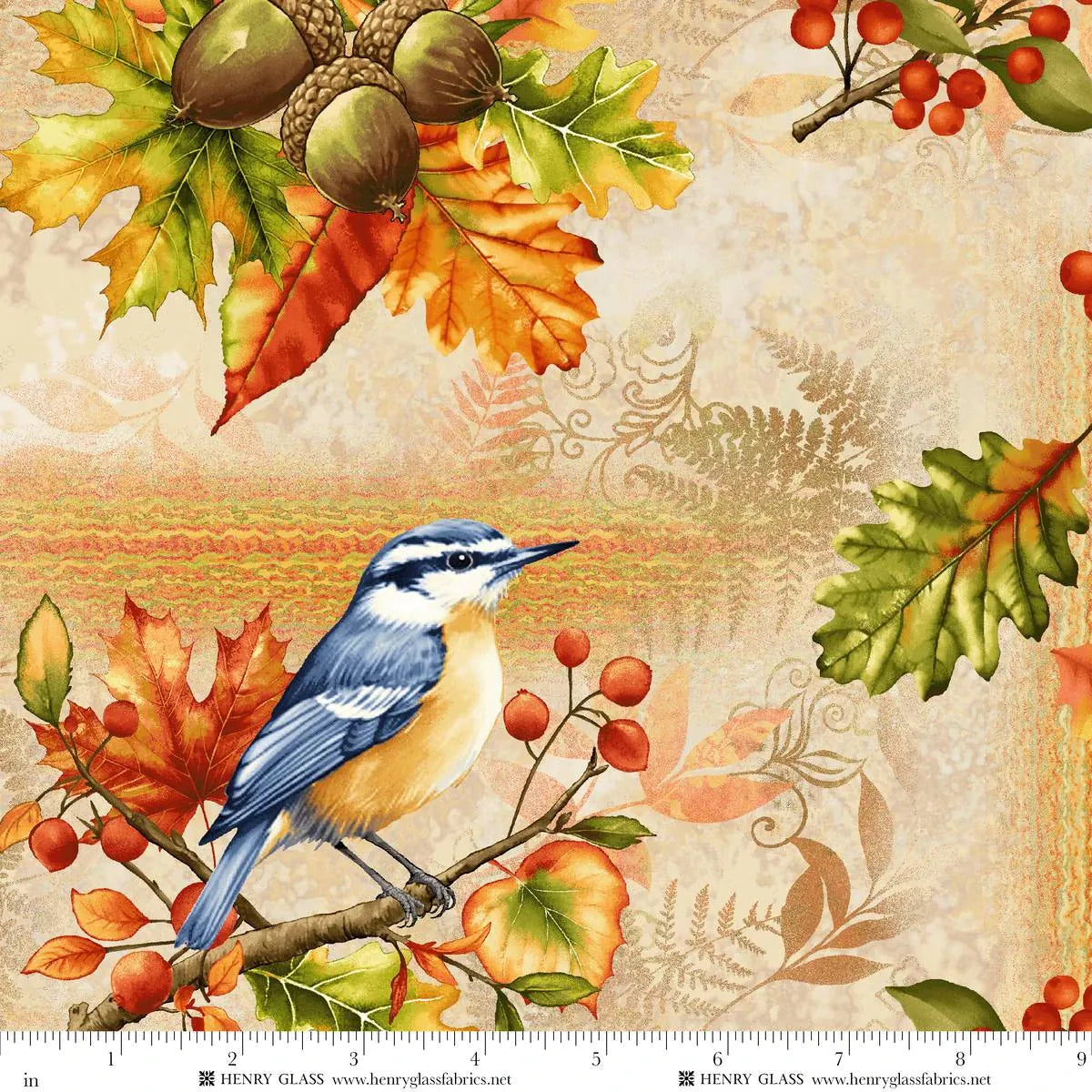 Patchwork - Oak and Berries Q-3657-44
