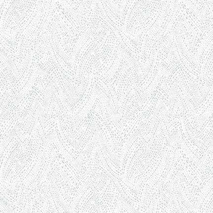 Quilter's Flour V - White on White Weave Geo 1254-01W