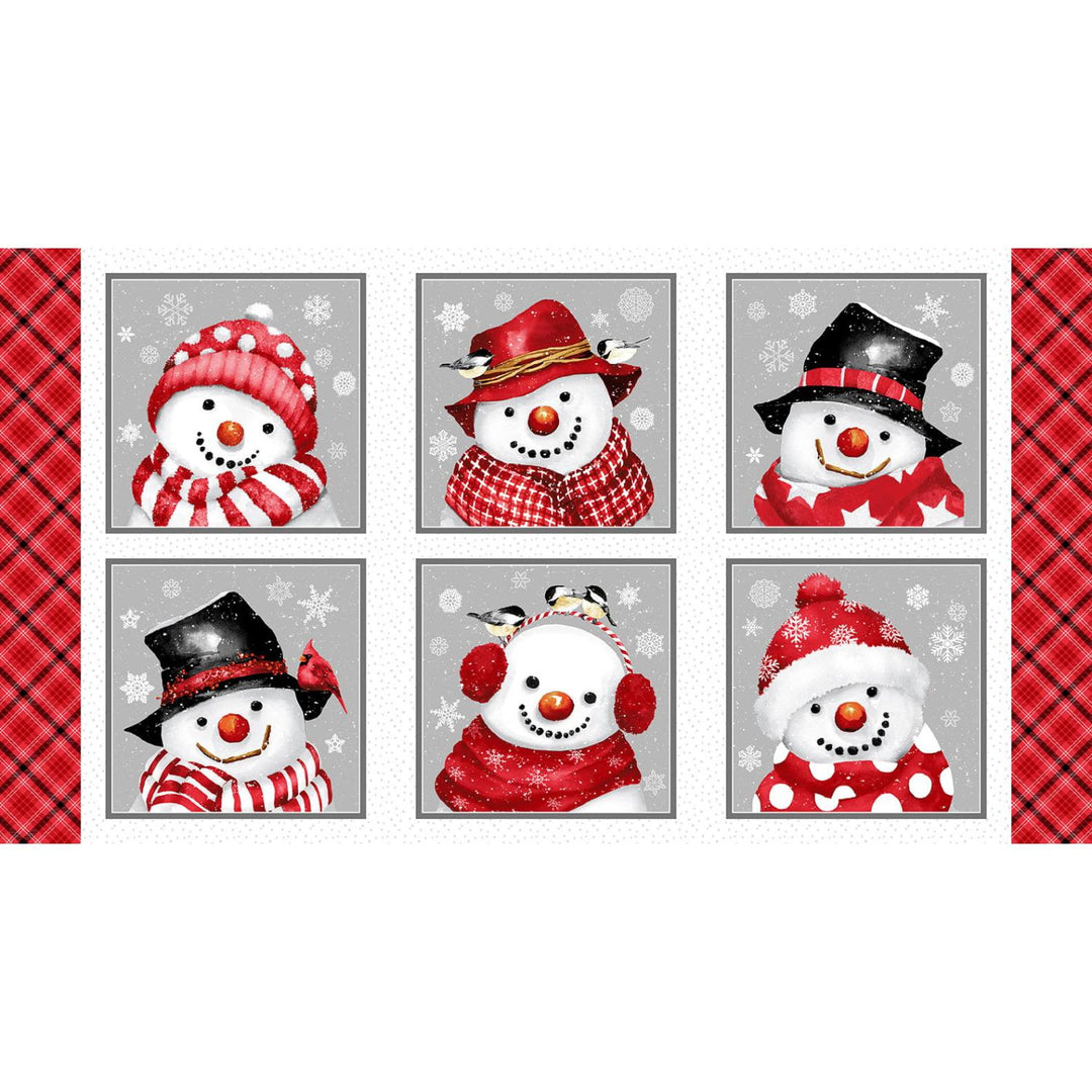 Snow Crew - 24 Inch Snowmen Block Repeat 1284-89