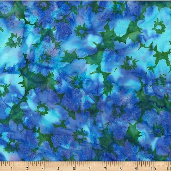 1895 Watercolors Cotton Fabric - Shamrock (Hoffman Fabrics) 1895-710
