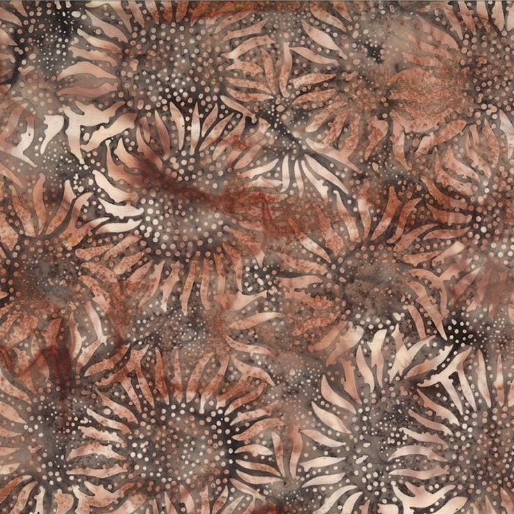 884 Sunflower Batiks - Walnut 884-180