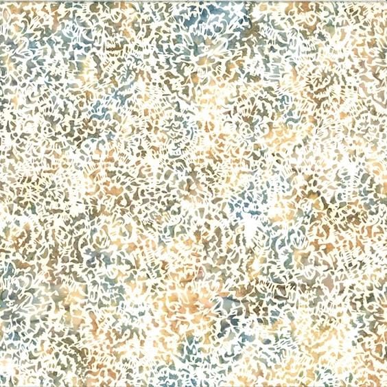 Hoffman Bali Batiks - Tan Floral W2566-64-TAN