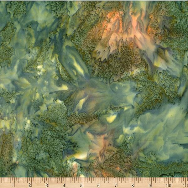 Style 1384 Smoothies - Green Watercolor 1384-466-FAUNA