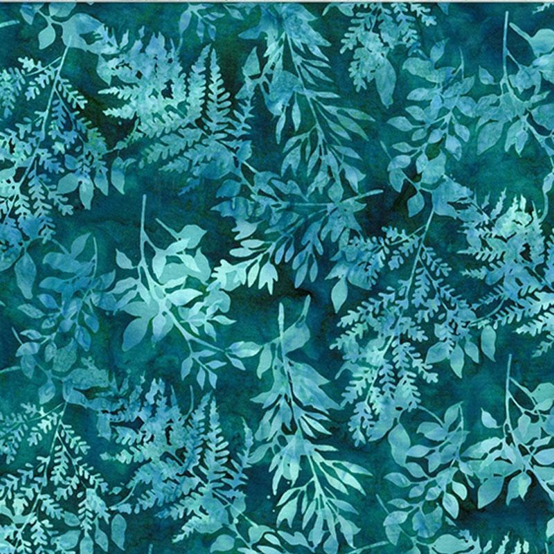 Monarch Migration Cotton Fabric - Viridian Blue (Hoffman Fabrics) X2627-309-VIRIDIAN