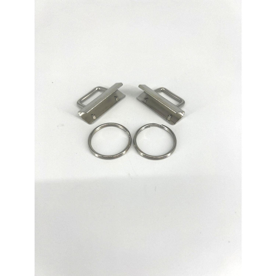 1.5in Key Fob Hardware Set of 2 - Silver H14-EC