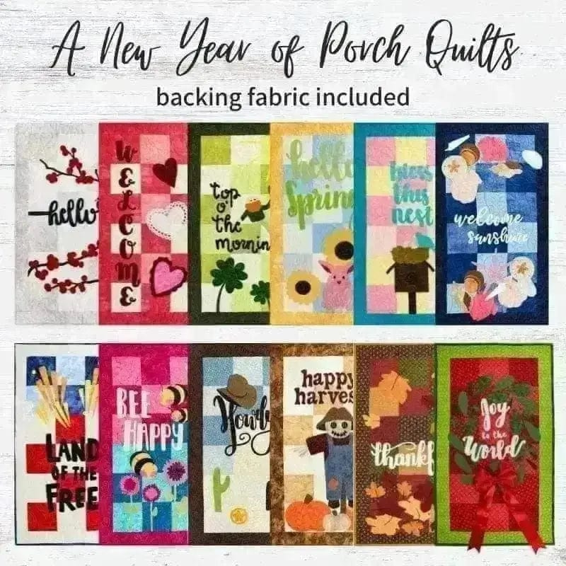 A New Year Porch Quilts Block of the Month - Begins November 2024 NYPORCH-NOV24