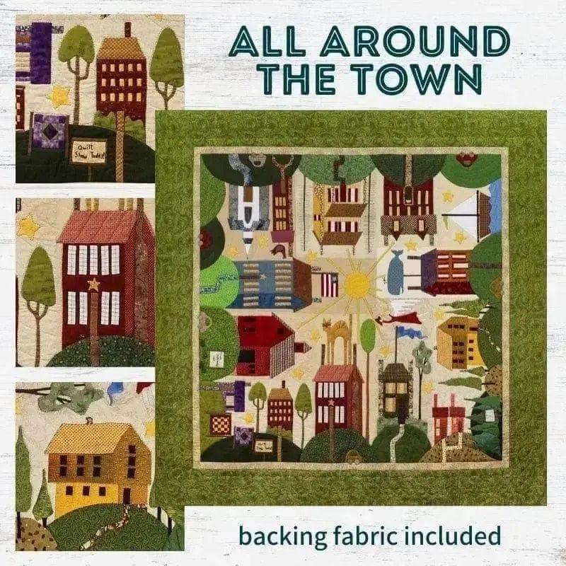 All Around the Town BOM Quilt Kit ALLATT-RBQK