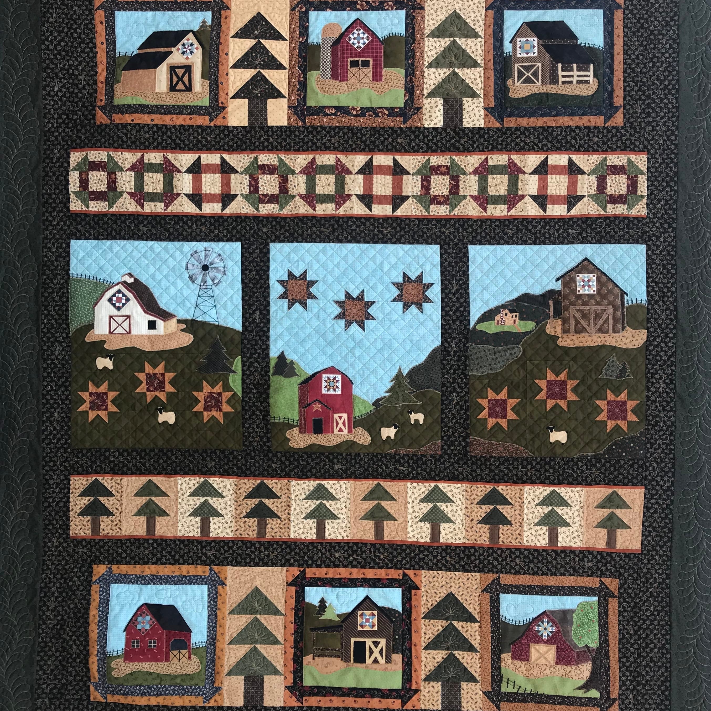 American Barn Trail Quilt Kit AMERTRAIL-RBQK