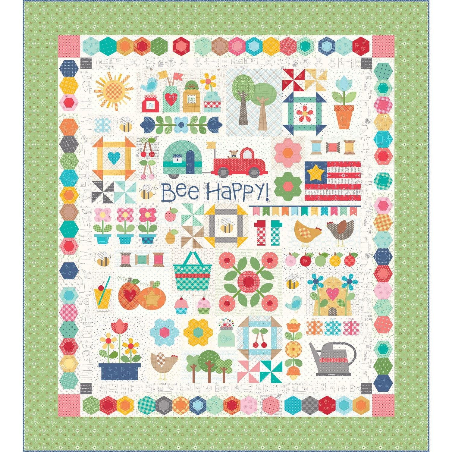 Bee Happy Quilt Kit BEEHAPPY23-RBQK
