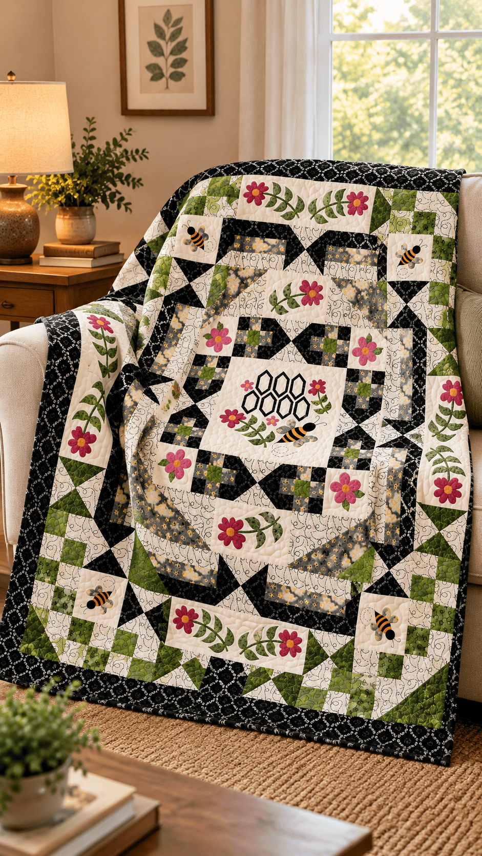 Bees and Hexies Precut Block of the Month - March 2027 BEESHEX-MAR27