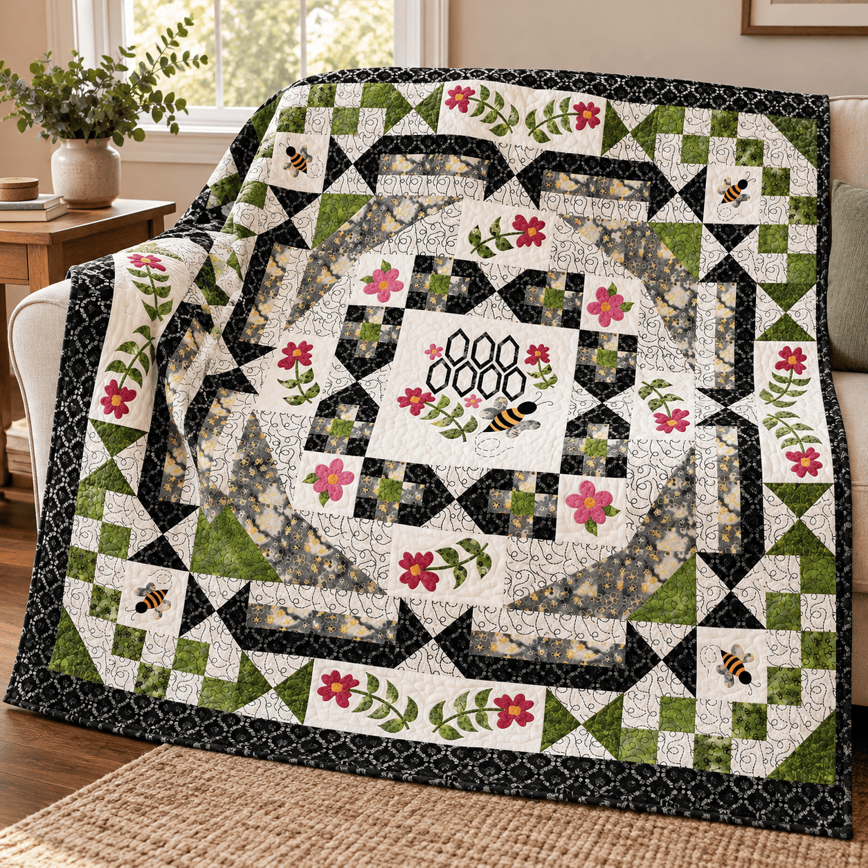 Bees and Hexies Precut Block of the Month - March 2027 BEESHEX-MAR27