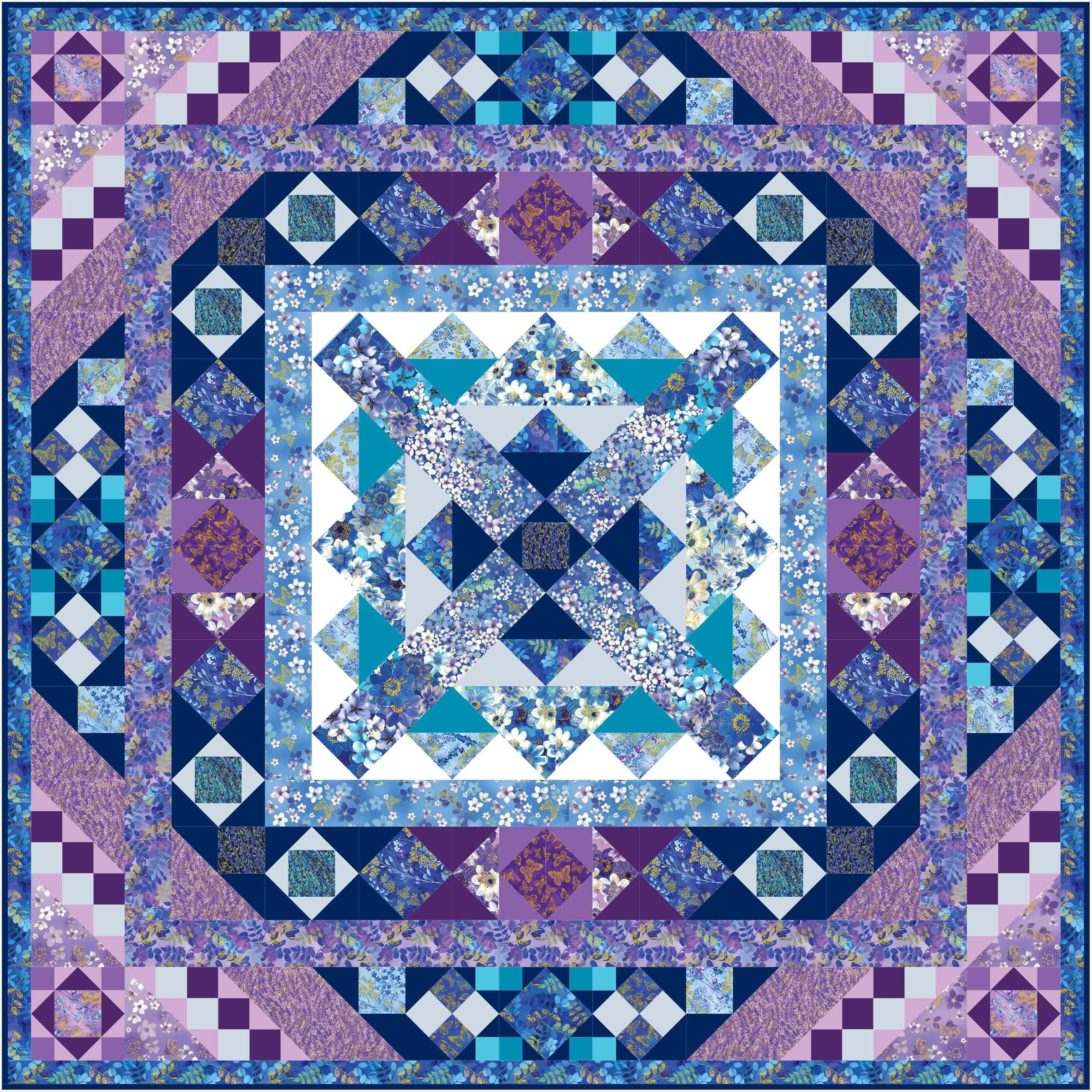 Belle Blossoms Quilt Kit BELLEBLOSSOM-RBQK