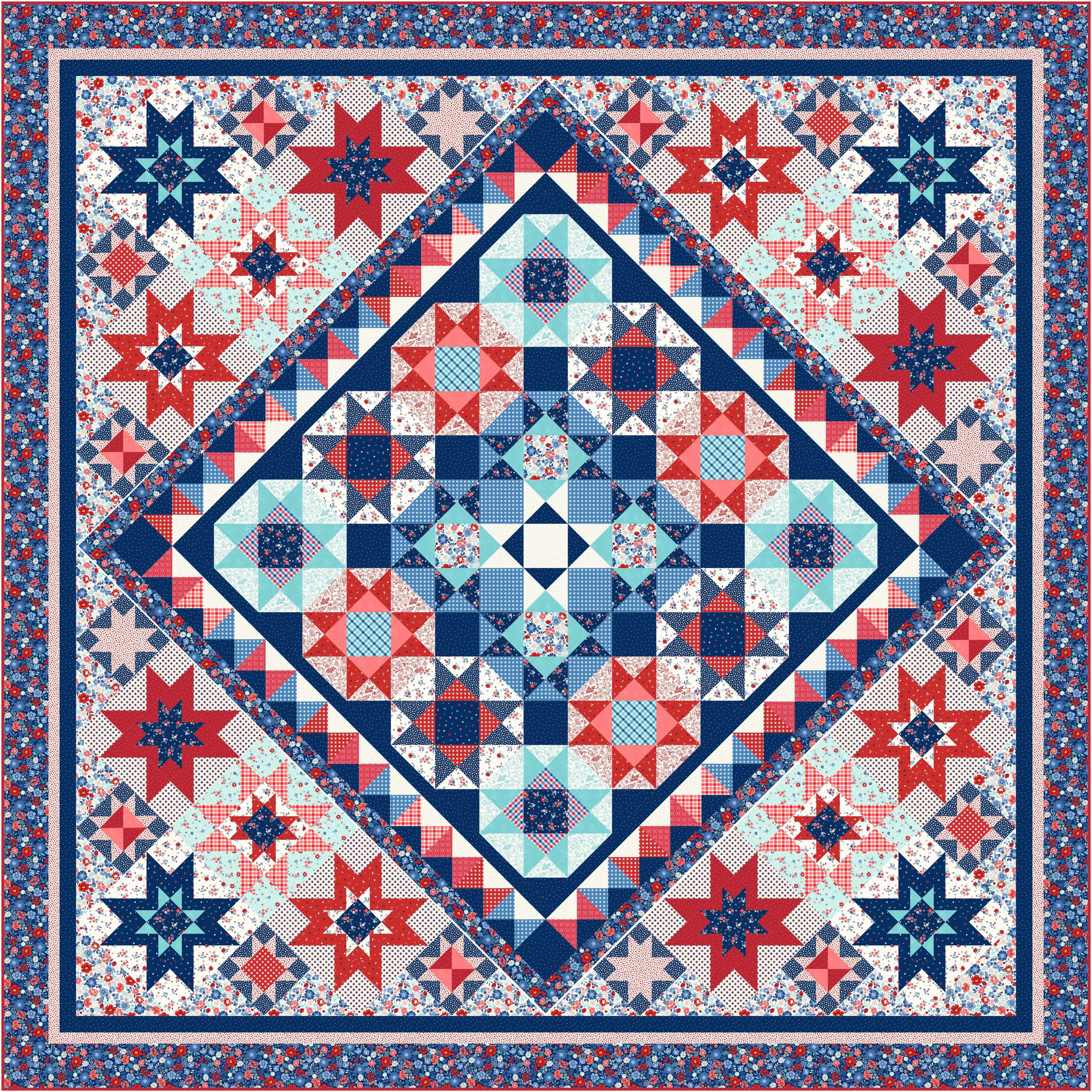 Blooming Beauty Quilt Kit BLOOMING-RBQK
