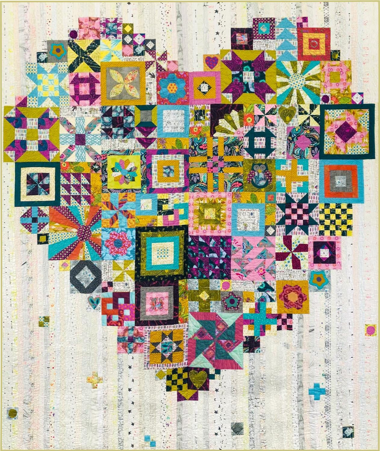 Boho Heart 2016 M: 03 - Month 3 - 5 Blocks BOHO26-03