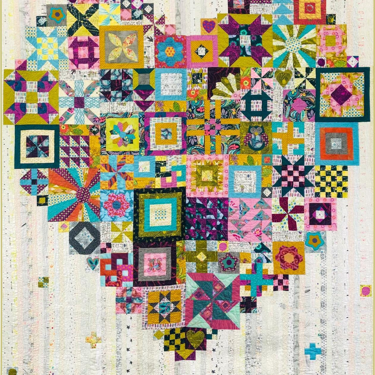 Boho Heart Block of the Month - Begins June 2026 BOHOHRT-JUN26