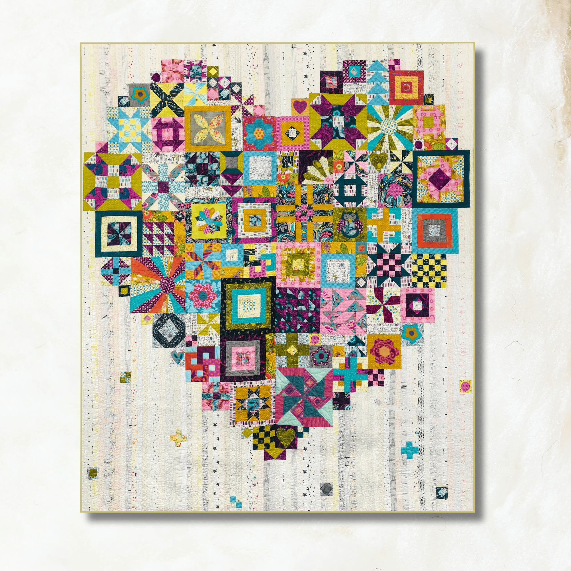 Boho Heart Block of the Month - Begins June 2026 BOHOHRT-JUN26