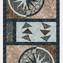 Broken Starfish Table Runner in Urban Loft - 17" X 50" BRKSTRURB-QK