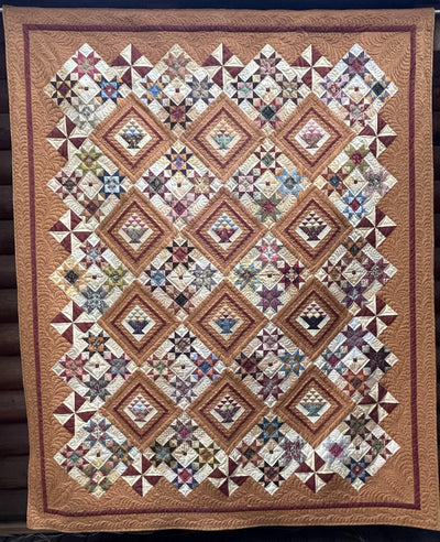 Image of Butterscotch Baskets quilt.