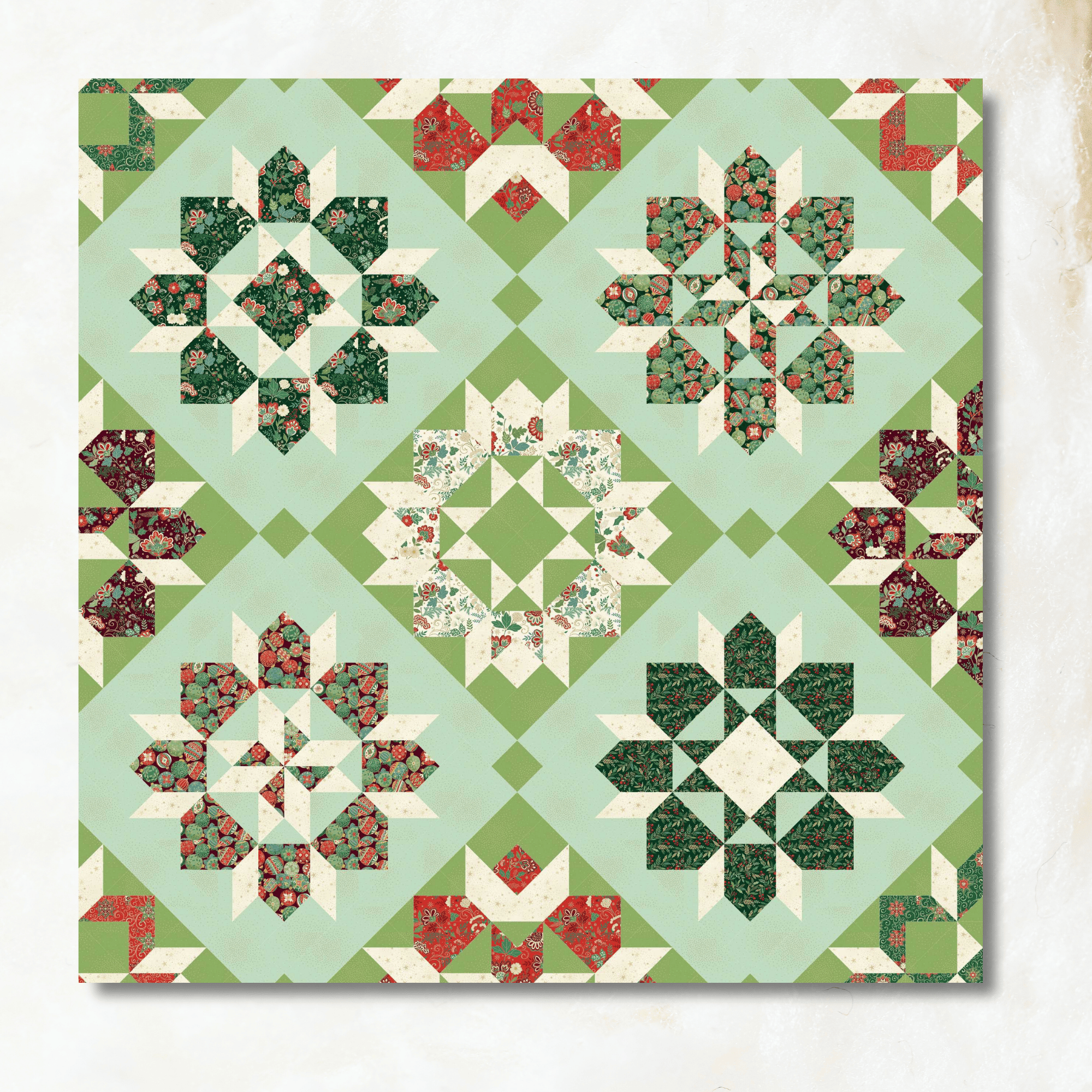 Calm & Bright Precut Block of the Month - Begins June 2026 P-CALMBRGHT-JUN26