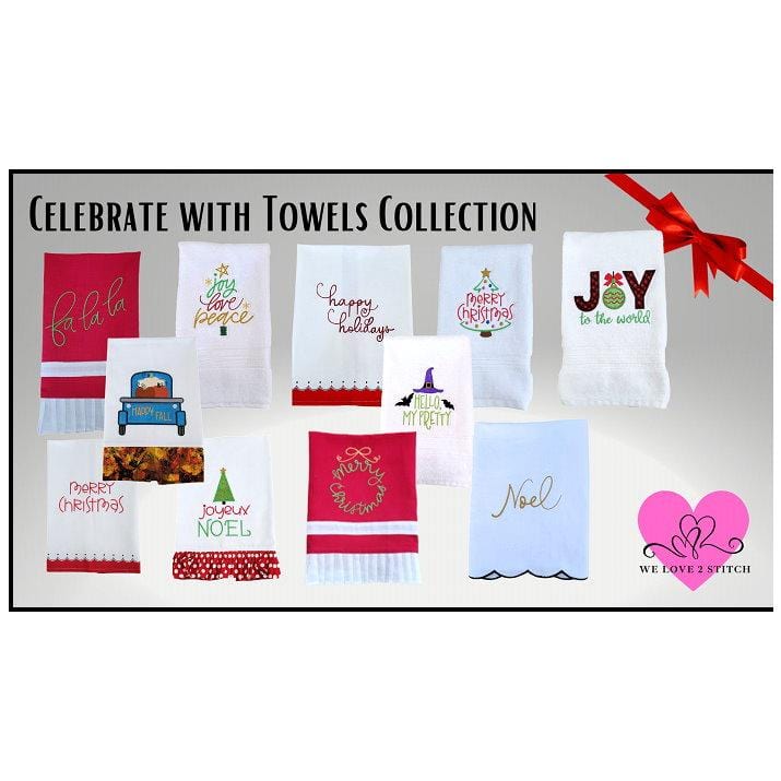 Celebrate with Towels Collection Design Set CLBRTWTWLS-DS