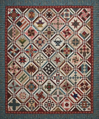 Image of Civil War Sampler quilt.