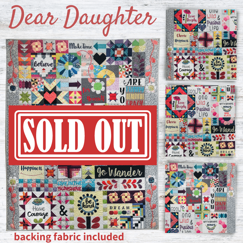 Dear Daughter Block of the Month - Begins October 2024 DEARDAU-OCT24