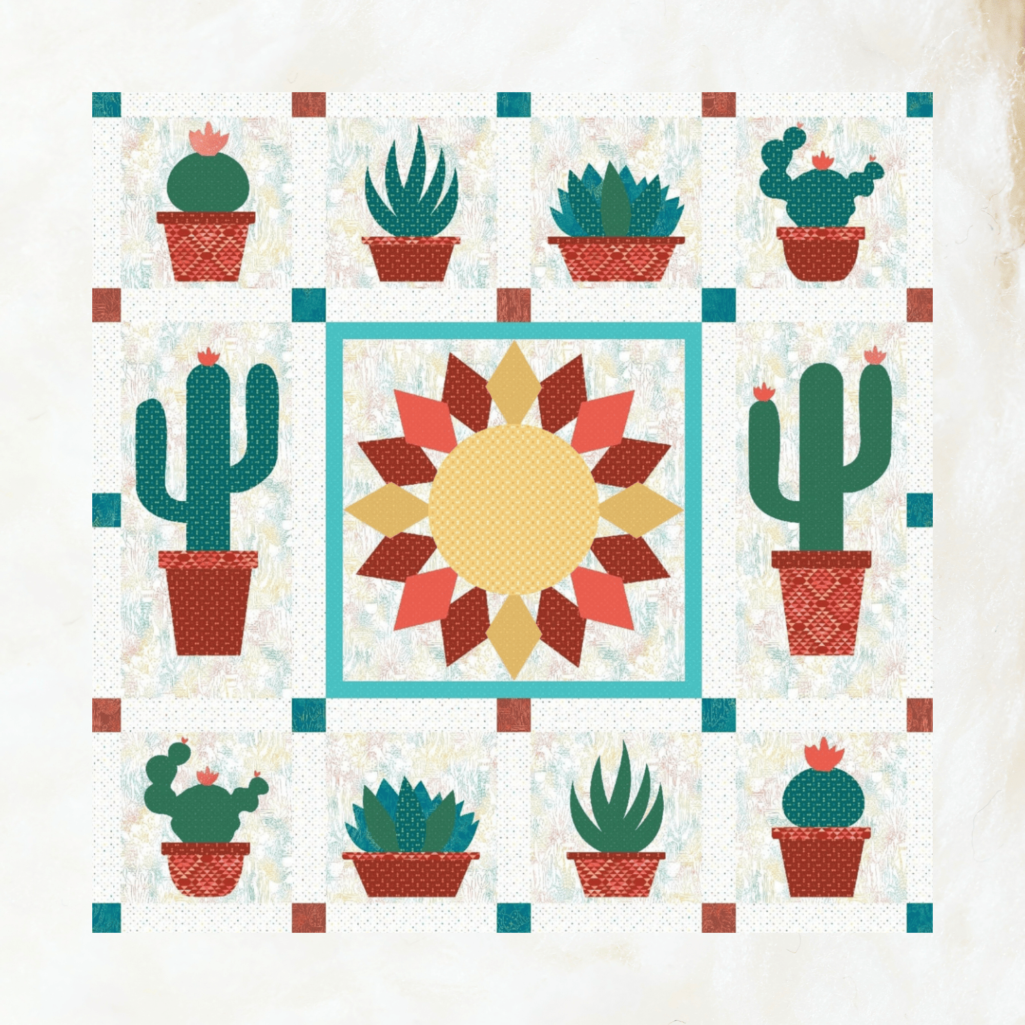 Desert Blooms Block of the Month -  March 2026 DSRTBLM-MAR26