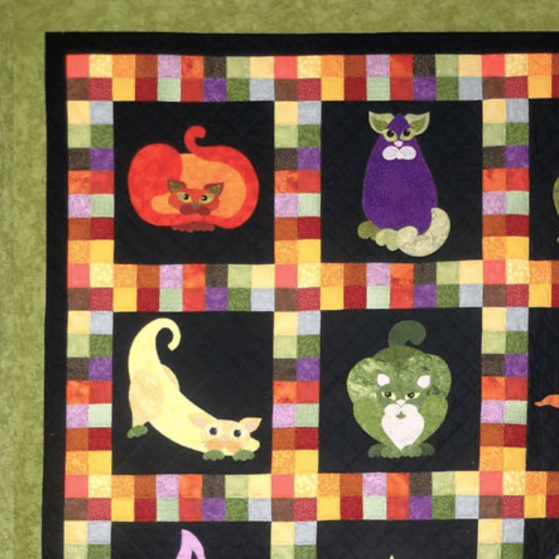 Garden Patch Cats Block of the Month - Begins February 2026 GRDNCATS-FEB26
