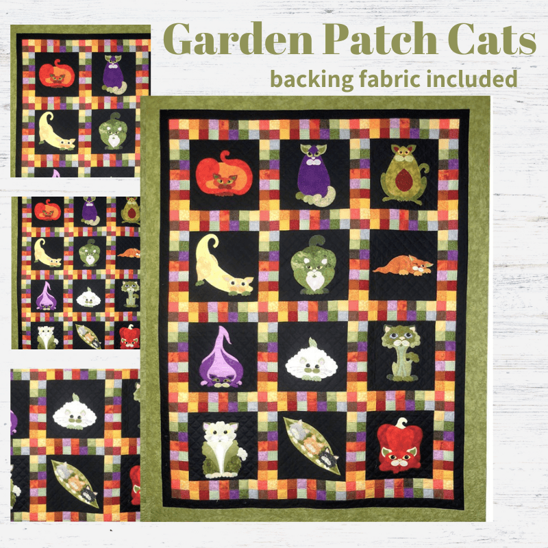 Garden Patch Cats Block of the Month - Begins February 2026 GRDNCATS-FEB26