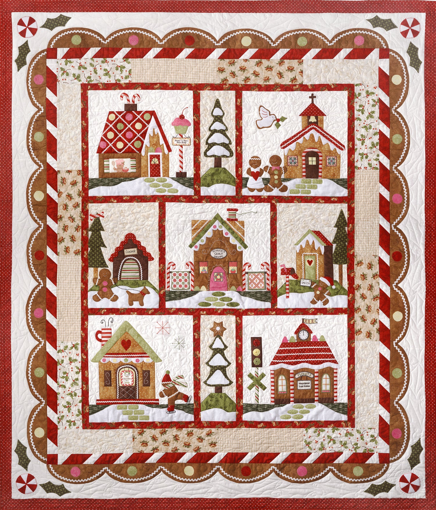 Gingerbread Village Quilt Kit GINGERVILLAGE-RBQK