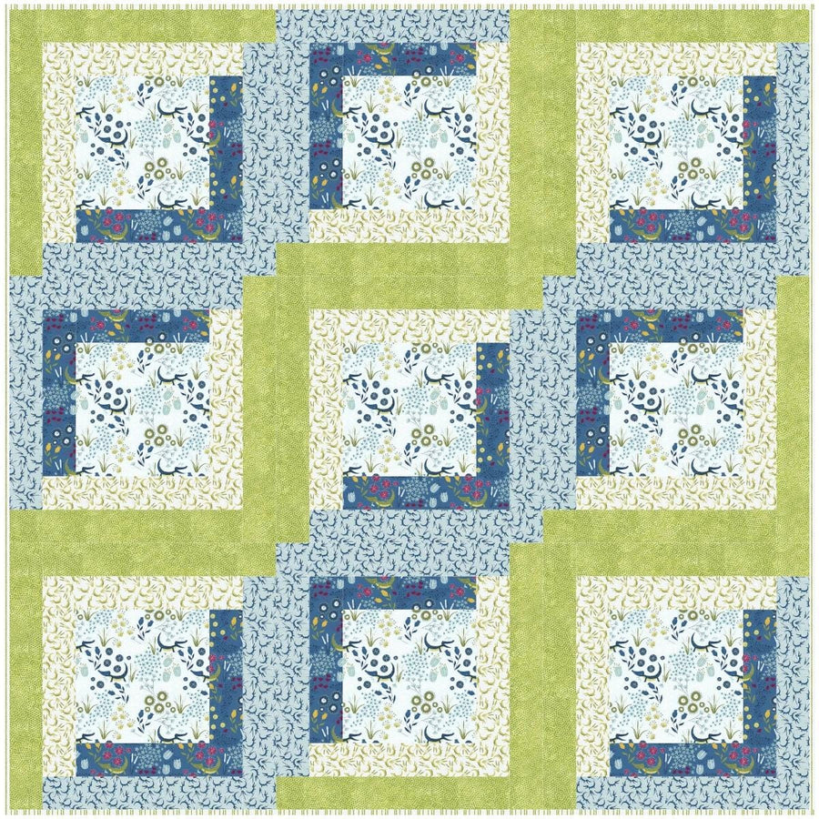 Grab & Go - Baby/Wall Quilt - Crocodile Smiles GNG-W-CRCDLSMLS