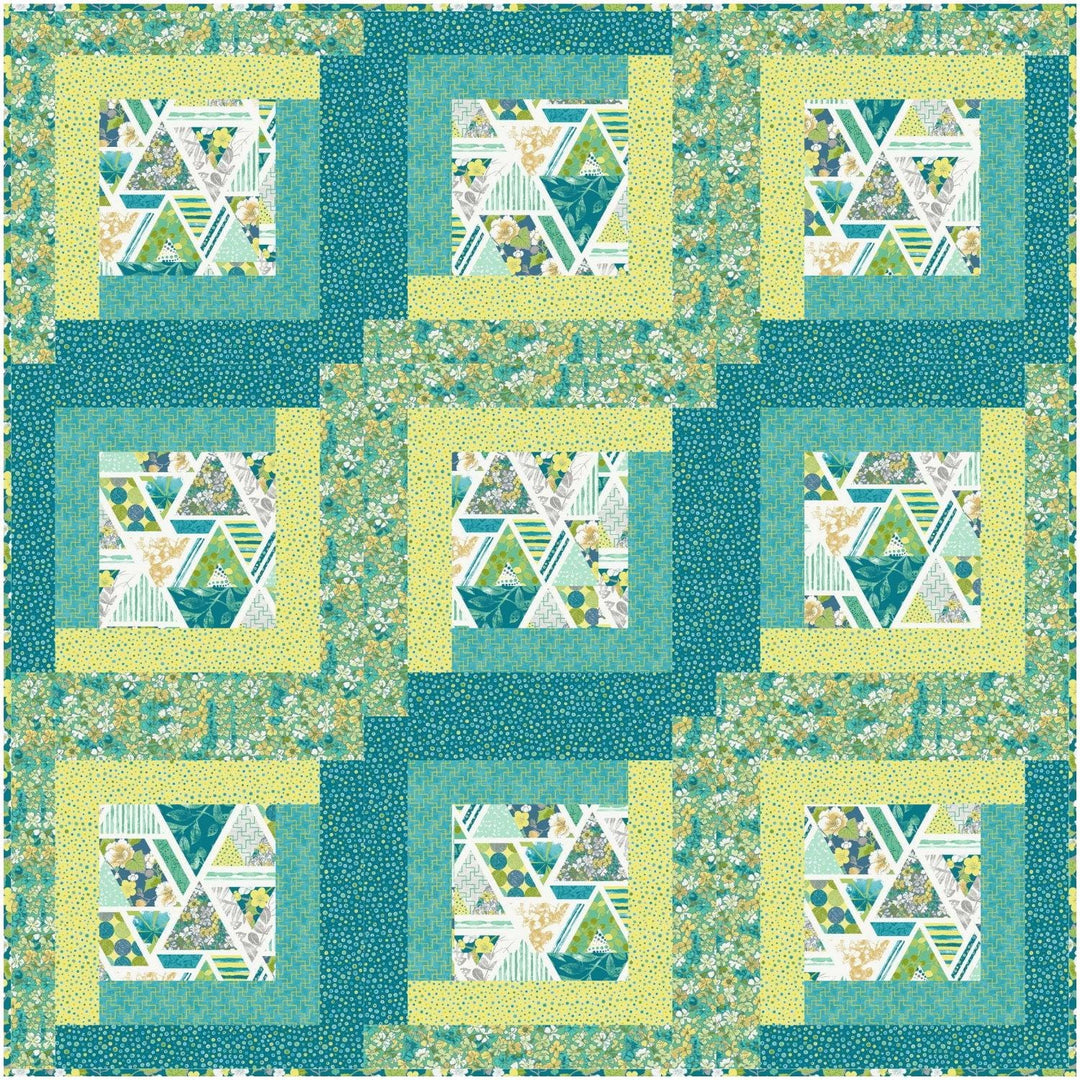 Grab & Go - Baby/Wall Quilt - Greenhouse Garden GNG-W-GRNHSGRDN