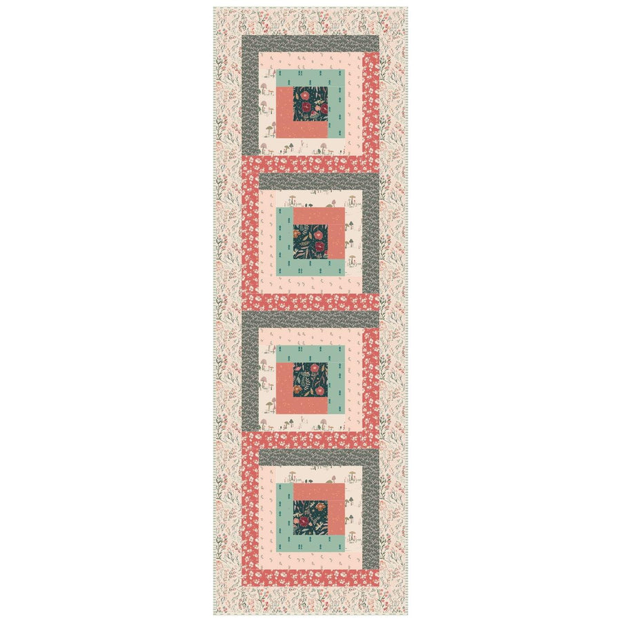 Grab & Go - Log Cabin Table Runner - Hillside Meadow GNG-LCTR-HSMDW