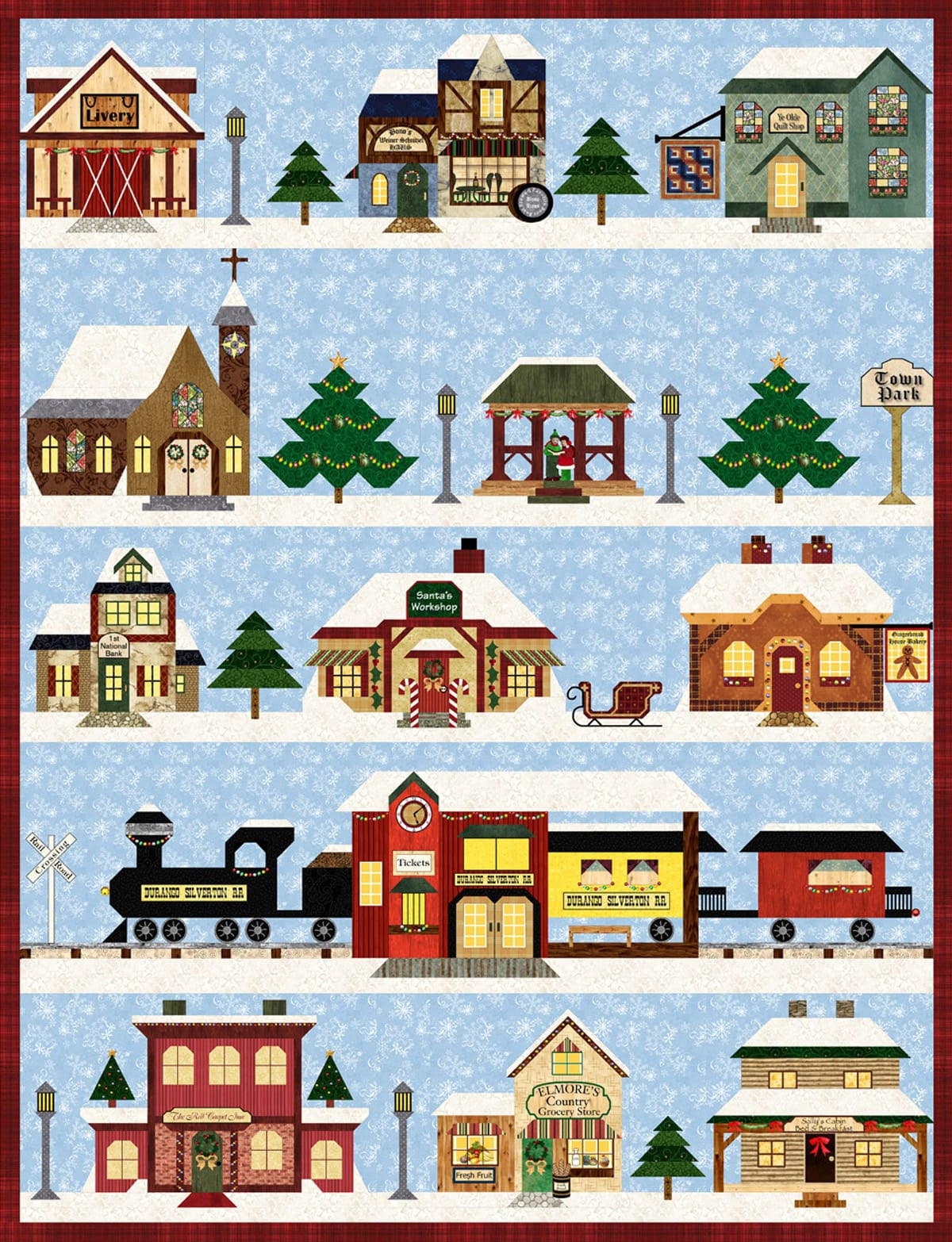 Holiday Snow Village Kit HOLIDAYVILL-RBQK