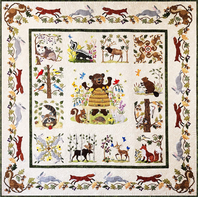 Image of Into The Woods quilt.