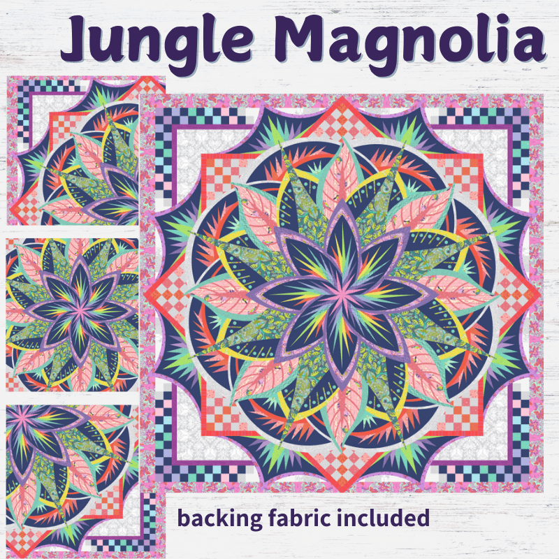 Jungle Magnolia Block of the Month - Begins June 2025 JUNGLEM-JUN25