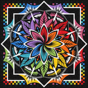 Jungle Magnolia Fabric Only Quilt Kit - Timeless Colostock Rainbow Queen Size JNQ00289K31