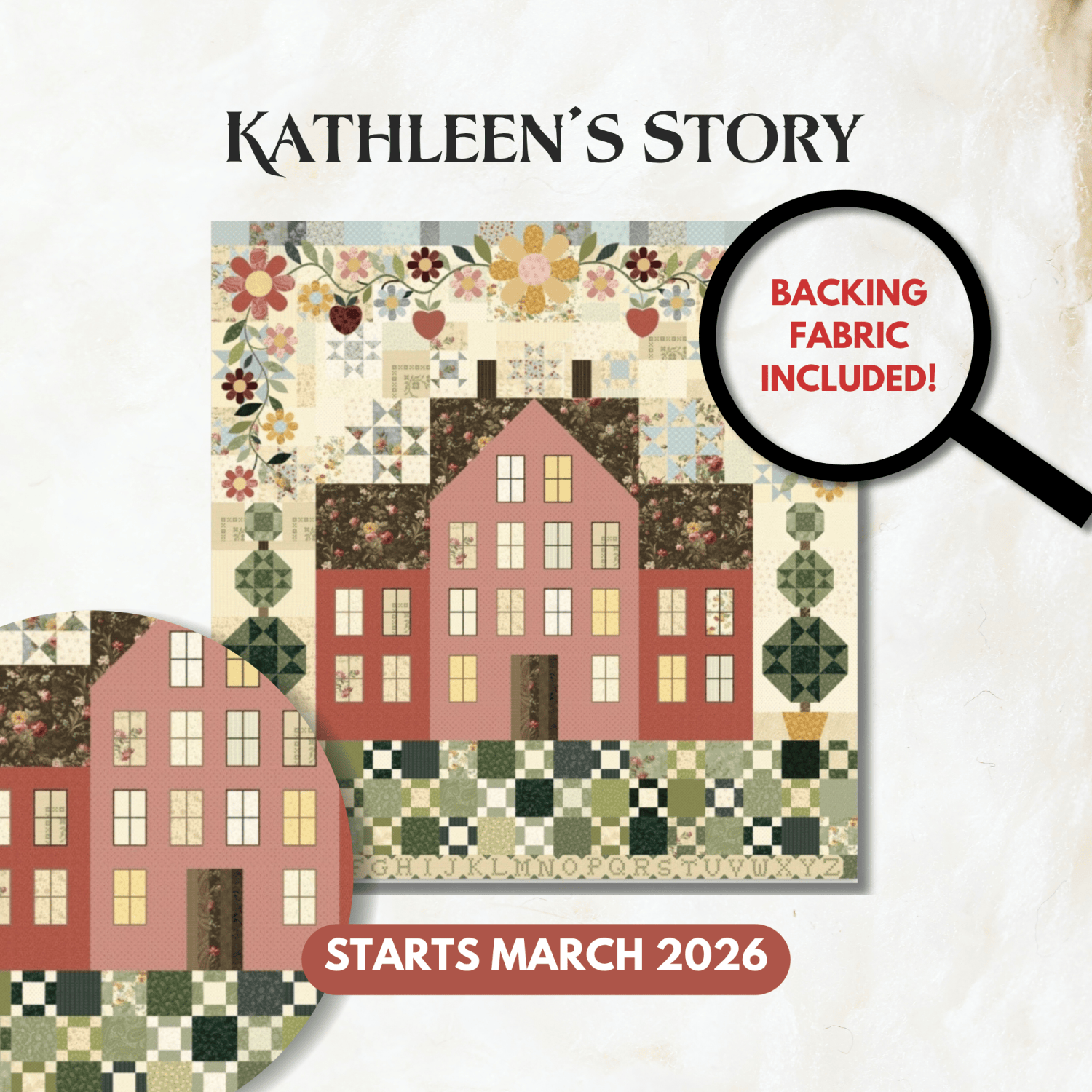 Kathleen's Story Block of the Month -  March 2026 KATHSTRY-MAR26