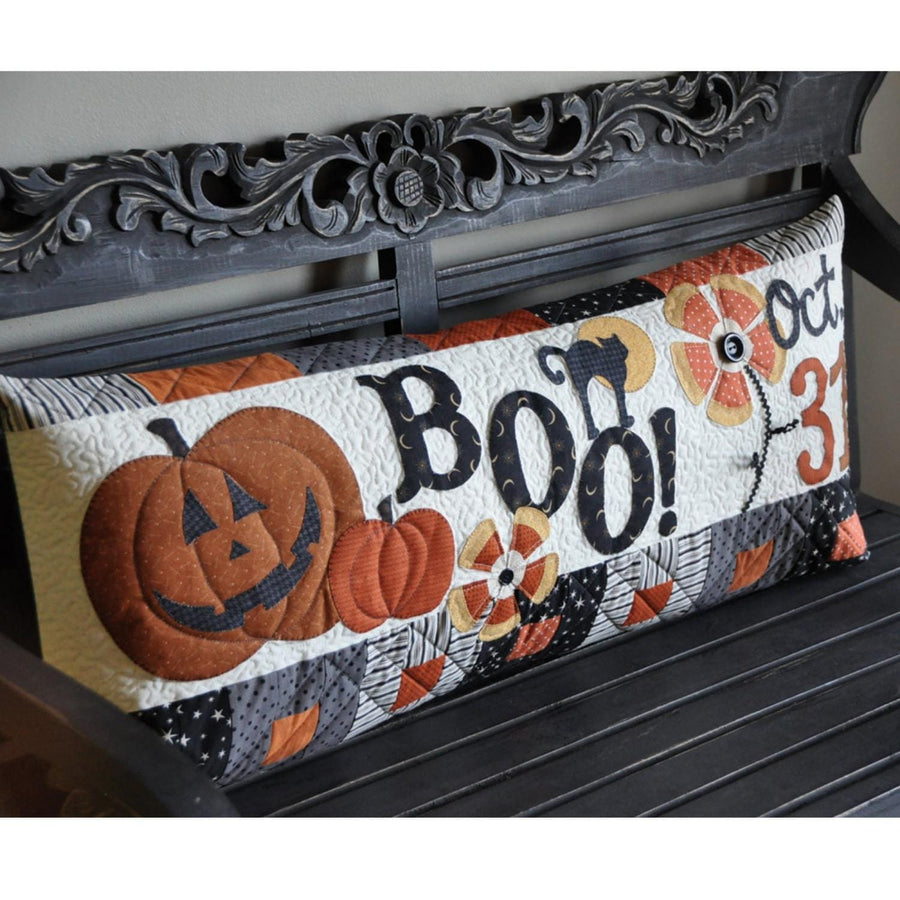 Kimberbell Bench Pillow M 04 -  Halloween Boo! BPP22-04