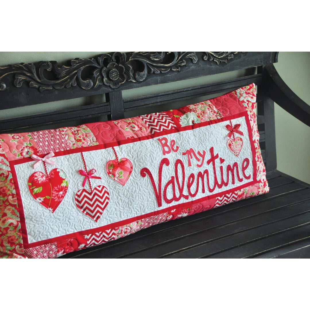 Kimberbell Bench Pillow M 08 -  Be My Valentine BPP22-08