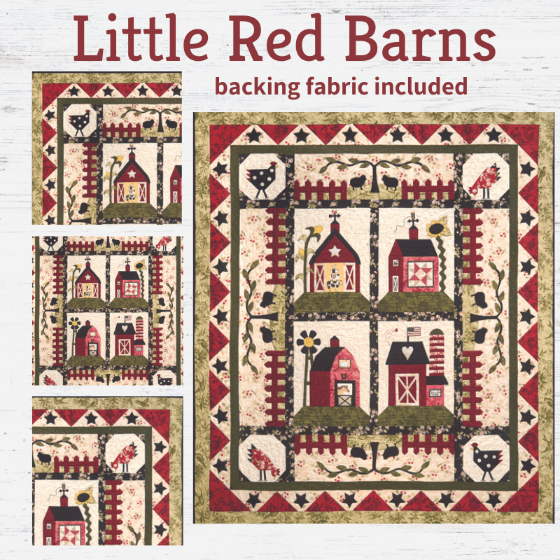 Little Red Barn Block of the Month - Begins January 2025 LTLREDBRN-JAN25