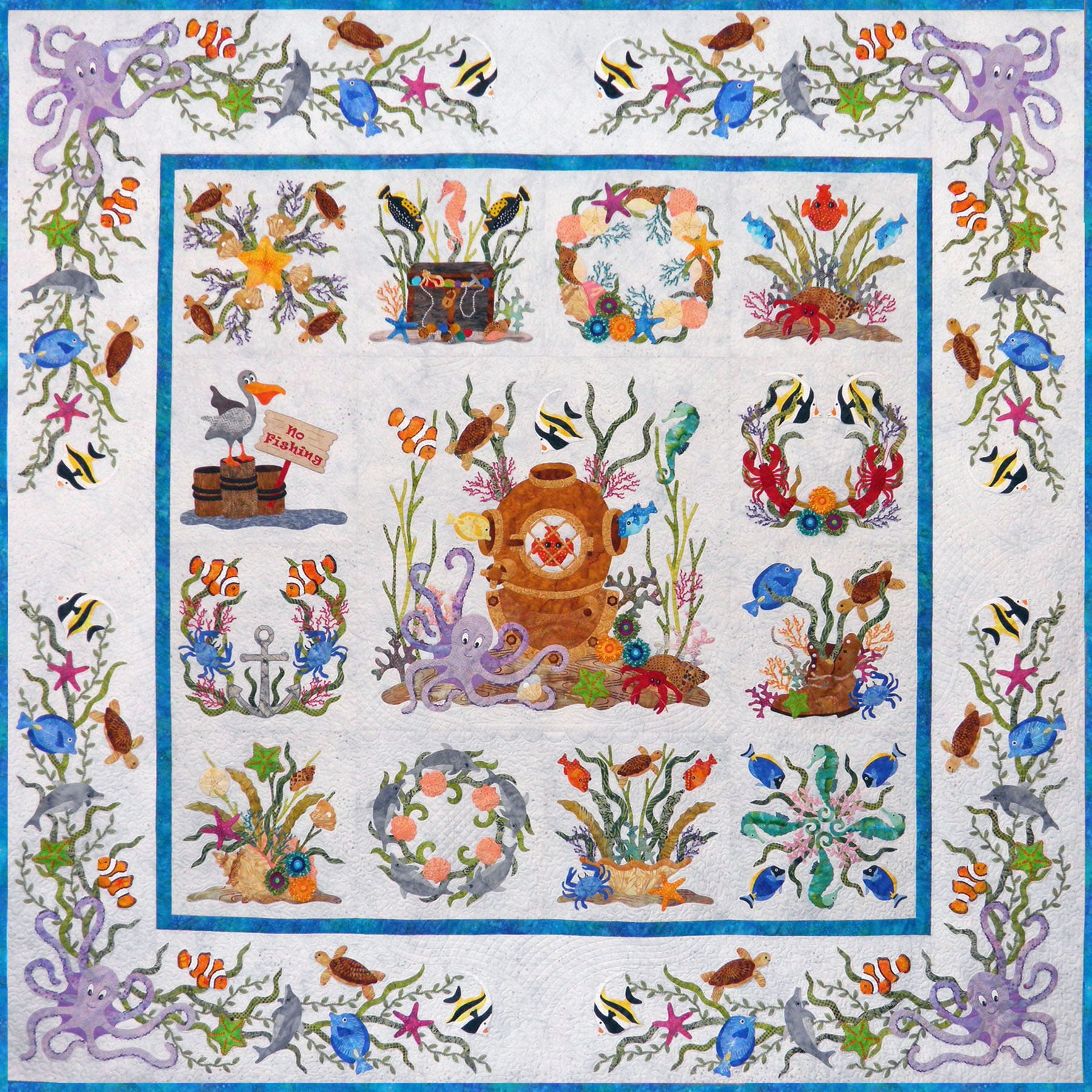 Octopuses Garden Quilt Kit OCTOGARDEN-RBQK