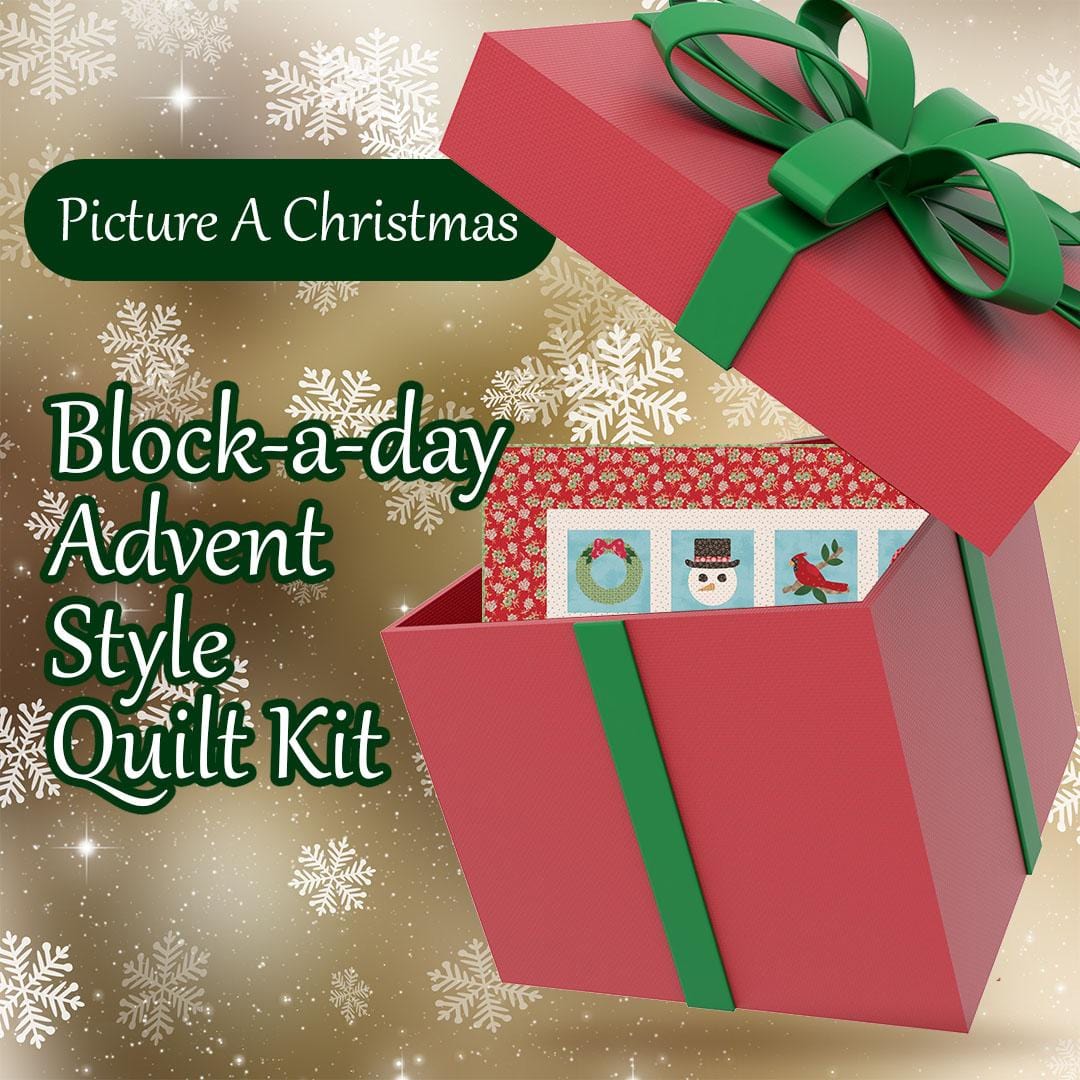 Picture a Christmas Block-A-Day Advent Style Mystery Quilt Kit ADVENTXMAS-QK