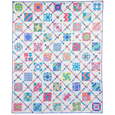 Image of Posies Puzzles quilt.