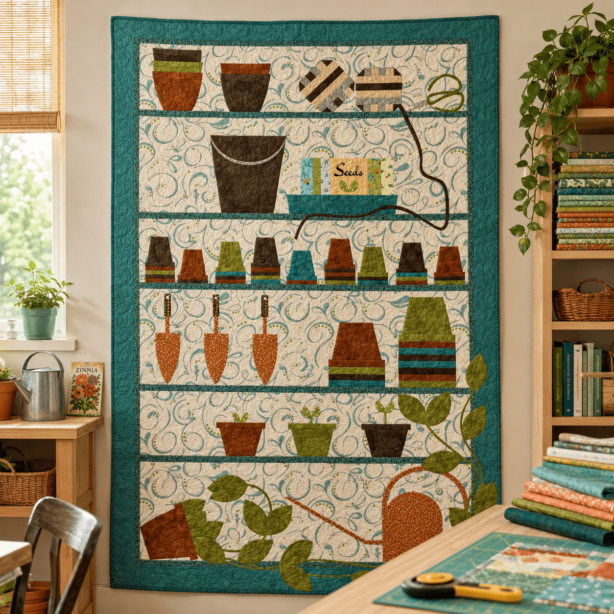 Potting Table Block of the Month - November 2026 POTTINGTBL-NOV26