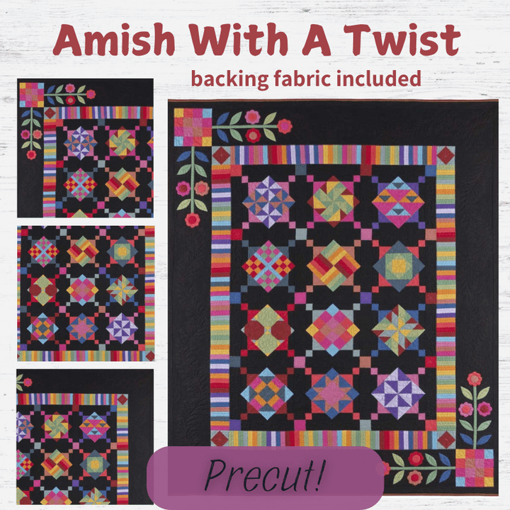 Precut! Amish With A Twist Block of the Month - Begins May 2025 P-AMISH-MAY25