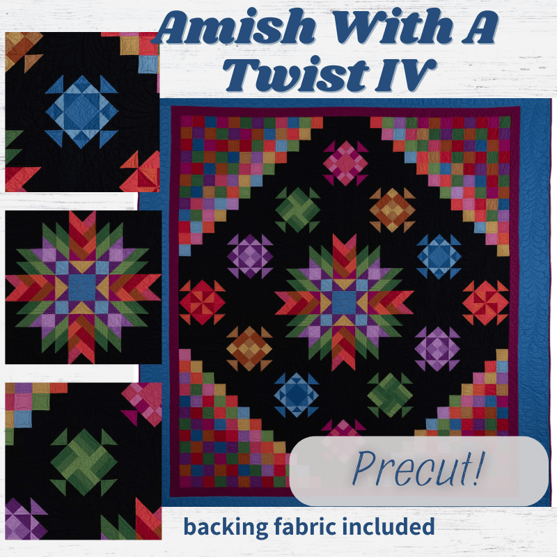 Precut! Amish With A Twist IV Block of the Month - Begins April 2026 P-AMISHTW4-APR26