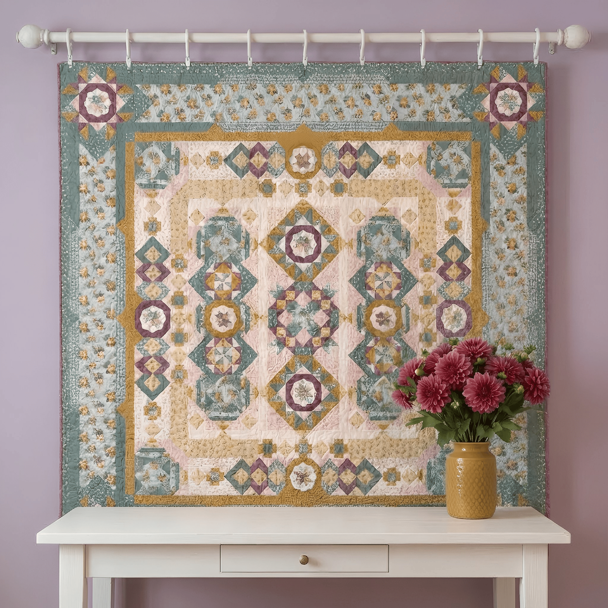 Precut! Blooming Fields Block of the Month -  April 2026 P-BLMFLD-APR26